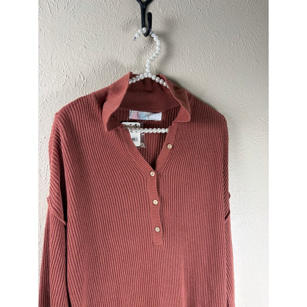 NEW Free People Beach XS Sweater Mini Dress Canyon Sunset Knit Lagenlook Boho - Picture 4 of 8